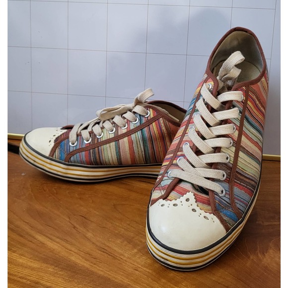 Paul Smith Men Shoes Multicolor Signature Striped Like New main image 10